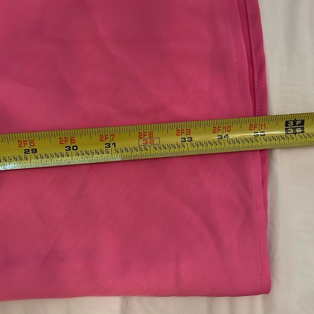 A New Day Hot Pink Pull-On Midi Skirt Womens Size Extra Large Side Slit - Picture 7 of 7